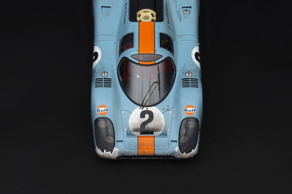 Porsche 917k 1970 Daytona Winner Gulf Livery Race Weathered