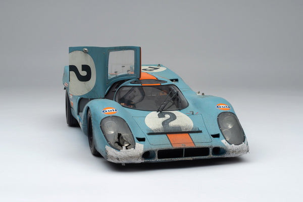 ポルシェ 917K - 1970 年デイトナの勝者 - ガルフカラーリング - レース風化 – Amalgam Collection