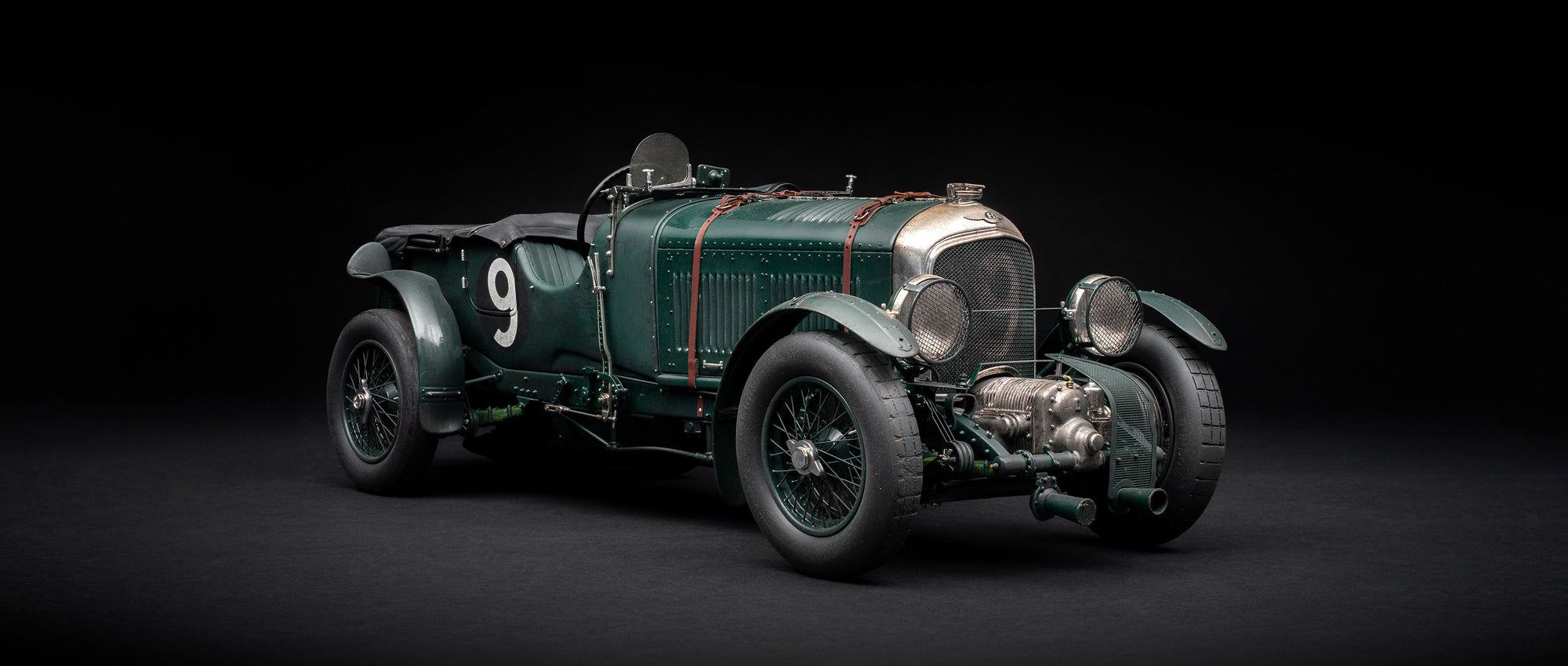 "Bentley Blower 1929" - Le Mans 1930 - Birkin & Chassagne - Con daños y suciedad de carrera