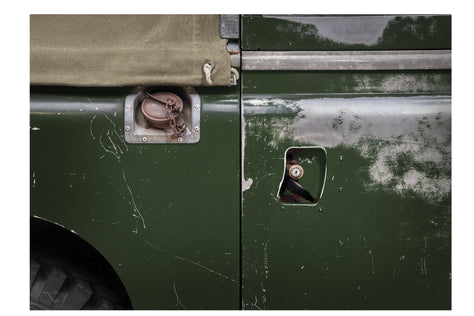 Land Rover Series 2a - 60cm Half Tone Flat Bed Print - Side View