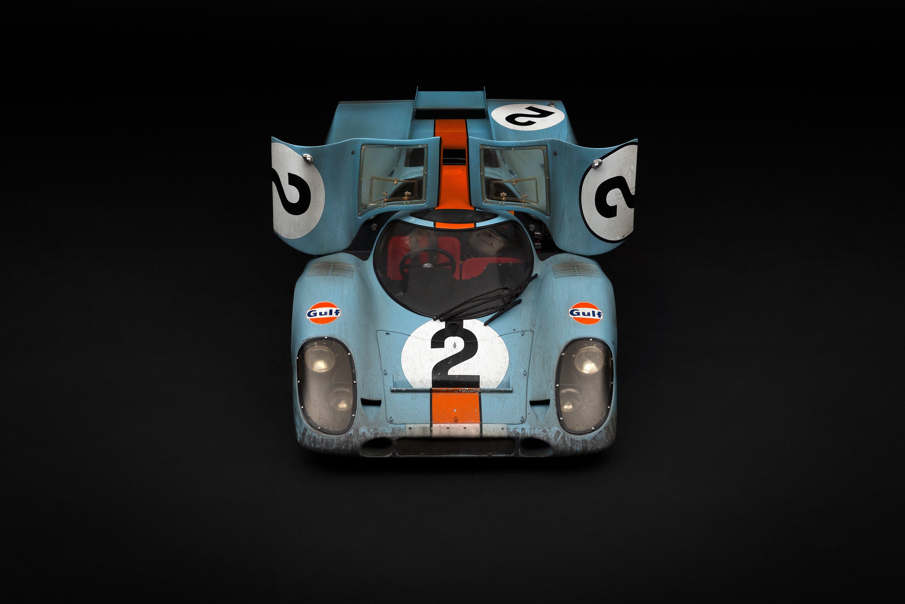 ポルシェ 917K - 1971 デイトナ優勝車 - ガルフ カラーリング - レース ウェザード – Amalgam Collection