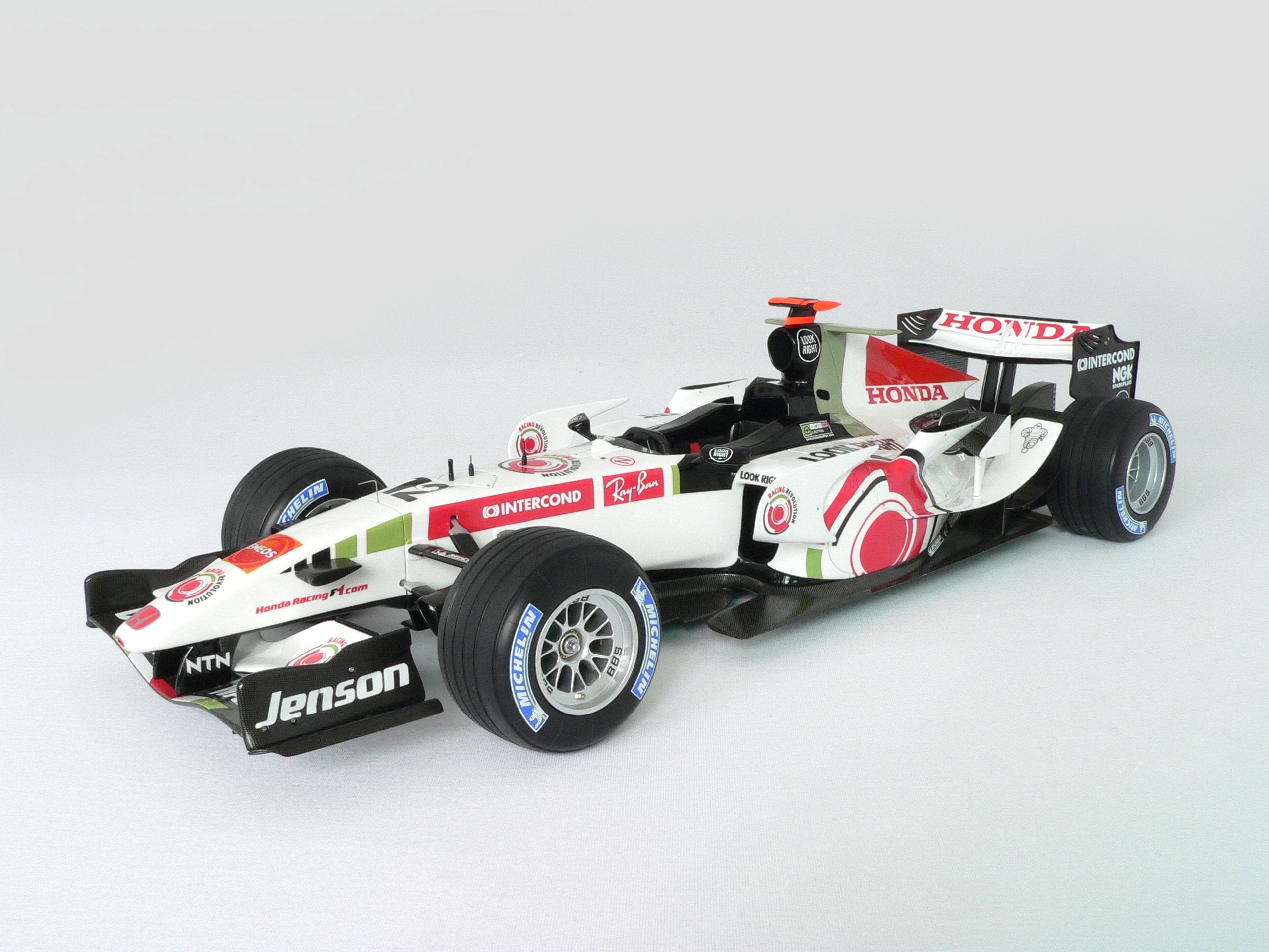 ミニチャンプス 1/18 ホンダ レーシング F1 チーム RA106 Ｊ.バトン