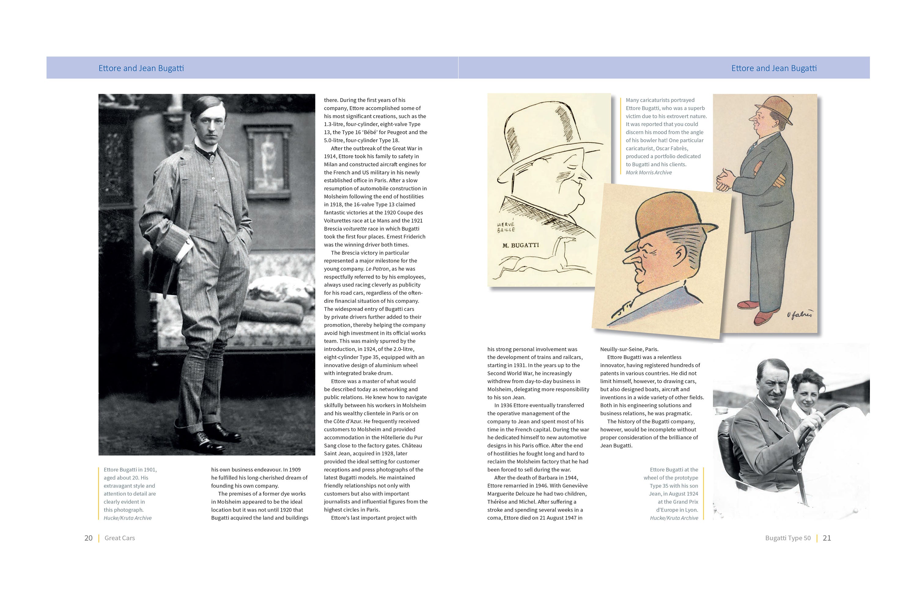 50 Le Type Mans Collection - autobiography The car Bugatti\'s of first Amalgam – (Li Bugatti