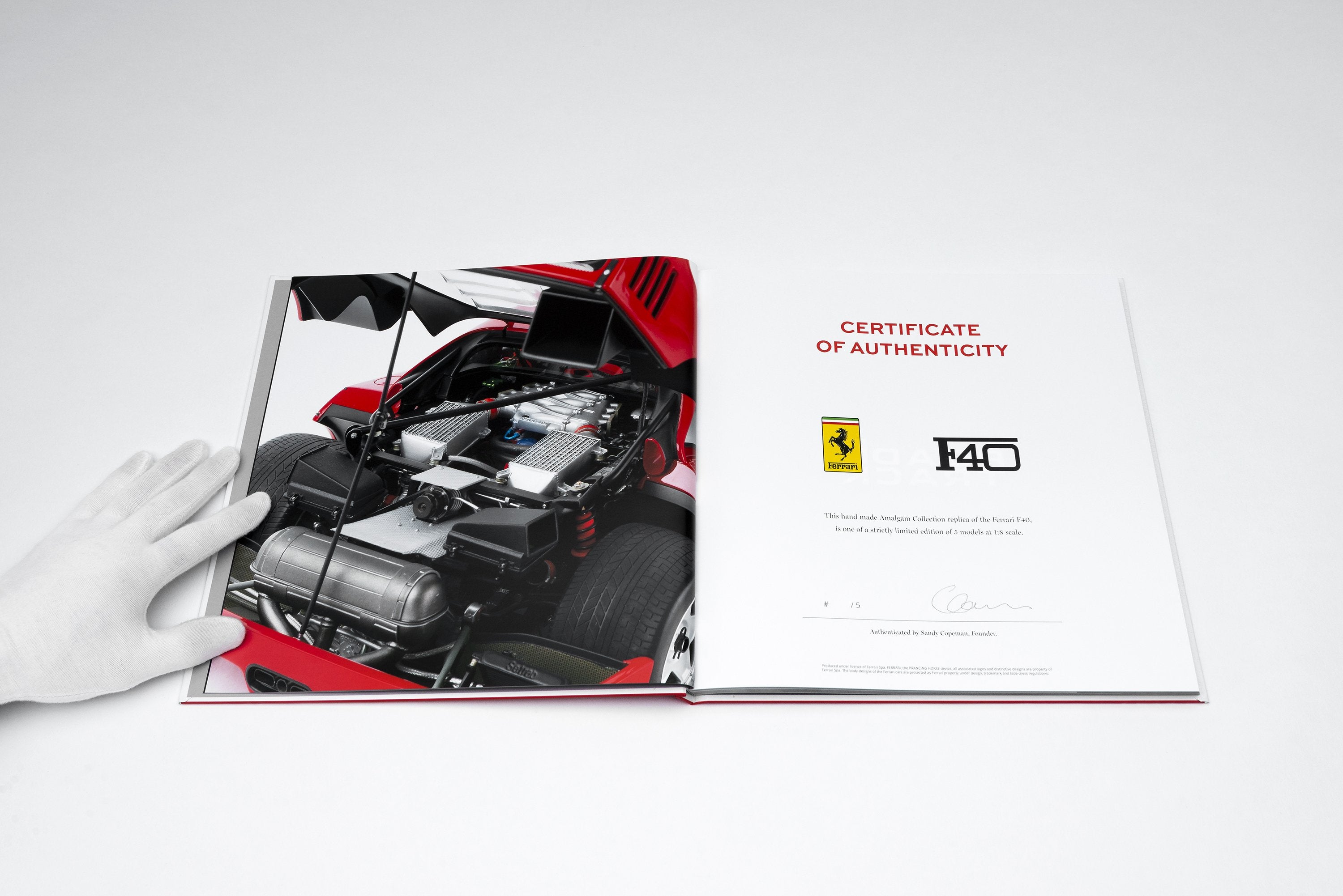 Ferrari F40 – Edition of 5 with R&T book – Amalgam Collection